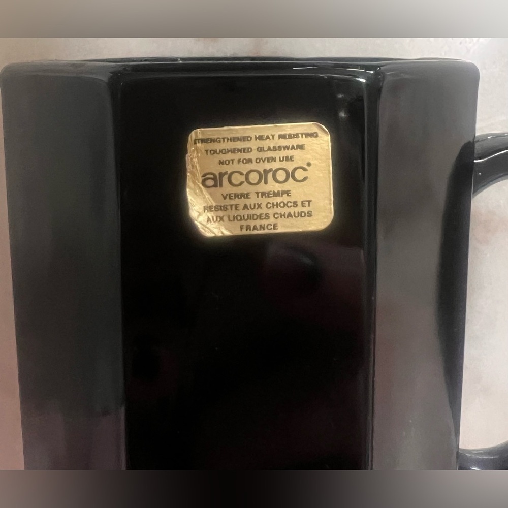Black Octagonal Mugs Set - Picture 2 of 7